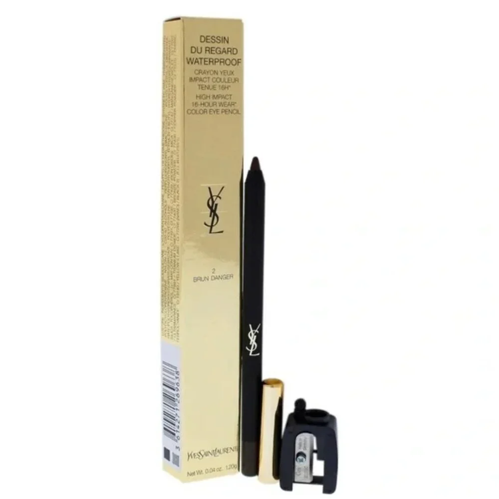 NIB YSL Yves Saint Laurent Dessin Du Regard Waterproof Eye Pencil BRUN DANGER #2